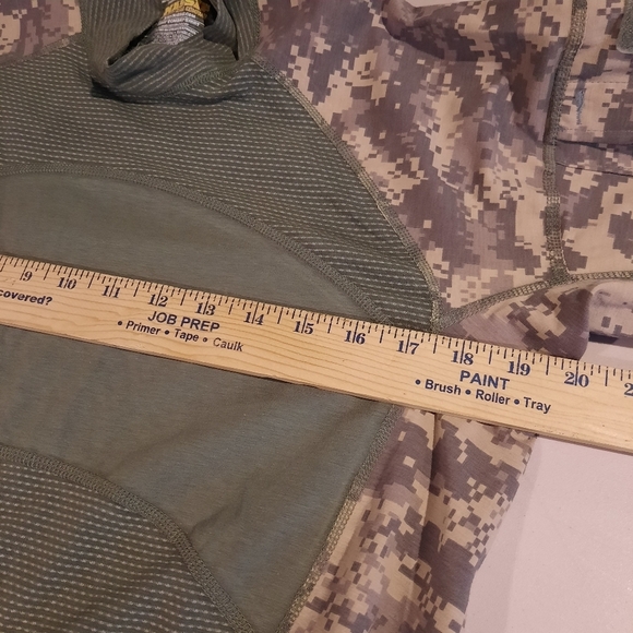 Massif Army Combat Shirt Mens Medium Digital‎ Camo Military Tactical Long Sleeve - Picture 8 of 10